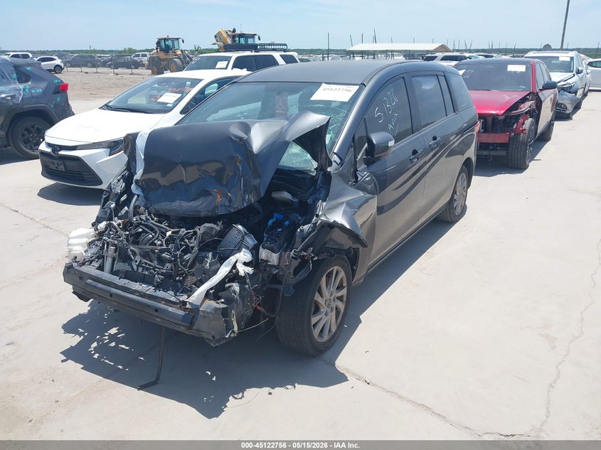 2014 Mazda 5 VIN JM1CW2BL0E0165889 IAAI salvage auction — FRONT END, Salvage (Texas), sold $100 on 2026-07-07 (photo 2)