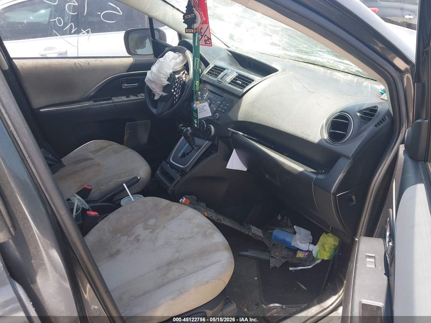 2014 Mazda 5 VIN JM1CW2BL0E0165889 IAAI salvage auction — FRONT END, Salvage (Texas), sold $100 on 2026-07-07 (photo 5)
