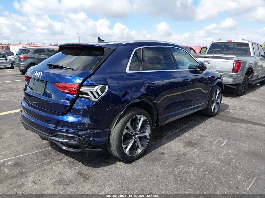 2021 Audi Q3 VIN WA1EECF36M1111639 IAAI salvage auction — RIGHT REAR, Rebuildable (Florida), sold $12,050 on 2026-07-09 (photo 4)