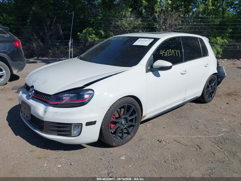 2012 Volkswagen Gti VIN WVWHV7AJ9CW271404 IAAI salvage auction — REAR END, Clear (Indiana), sold $1,750 on 2026-08-10 (photo 2)