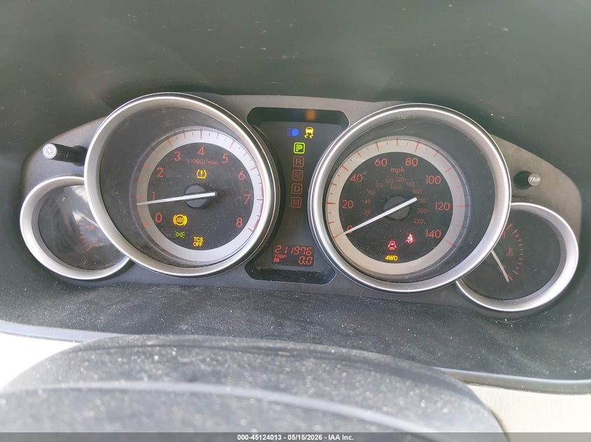 2012 Mazda Cx-9 VIN JM3TB3DV8C0339910 IAAI salvage auction — FRONT & REAR, Salvage (Kentucky), sold $400 on 2026-07-28 (photo 7)