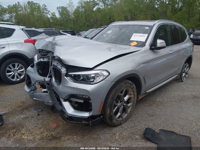 2021 BMW X3 VIN 5UXTY5C02M9F40158 IAAI salvage auction — FRONT END, Salvage (Ohio), sold $7,500 on 2026-07-14 (photo 2)