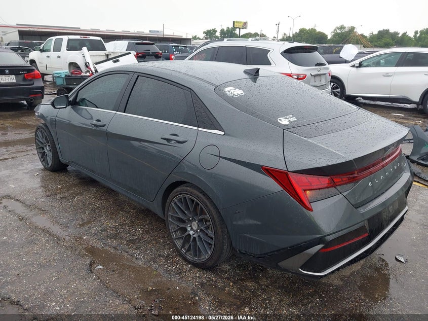 2025 Hyundai Elantra VIN KMHLN4DJ1SU155463 IAAI salvage auction — FRONT END, Salvage Title, sold $6,200 on 2026-07-25 (photo 3)