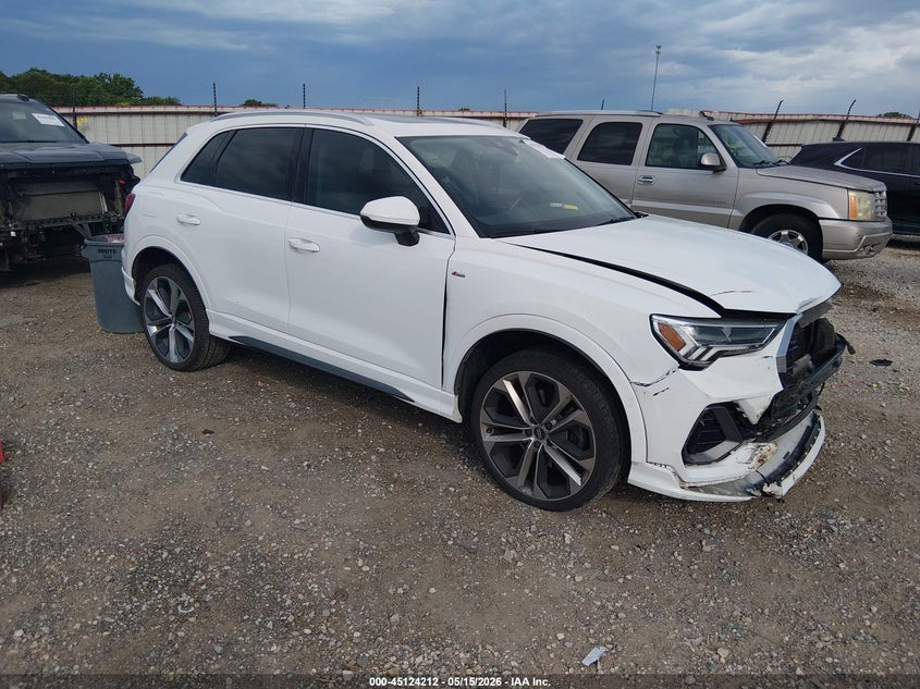 2020 Audi Q3 VIN WA1EECF36L1111753 IAAI salvage auction — FRONT END, Salvage (Arkansas), sold $7,300 on 2026-07-23 (photo 1)