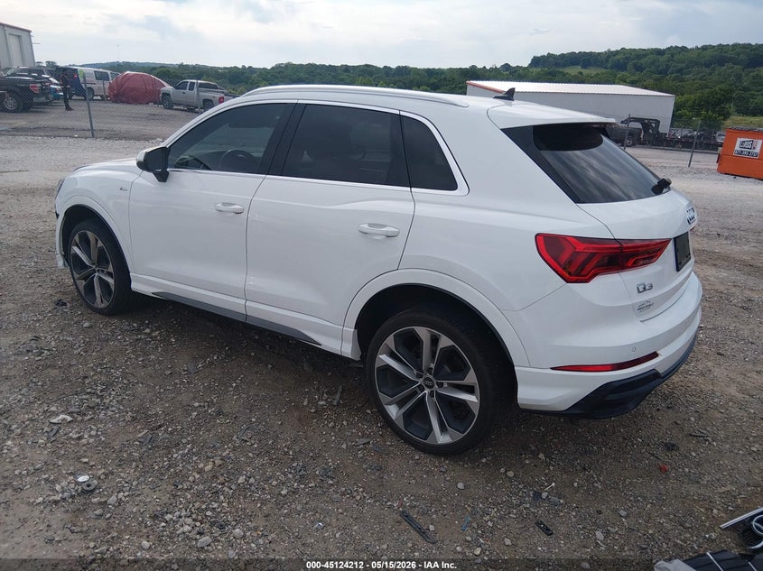2020 Audi Q3 VIN WA1EECF36L1111753 IAAI salvage auction — FRONT END, Salvage (Arkansas), sold $7,300 on 2026-07-23 (photo 3)