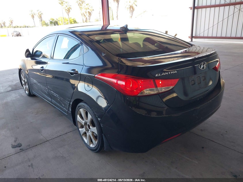 2013 Hyundai Elantra VIN KMHDH4AE0DU992730 IAAI salvage auction — SIDE, Salvage (Texas), sold $975 on 2026-07-14 (photo 3)