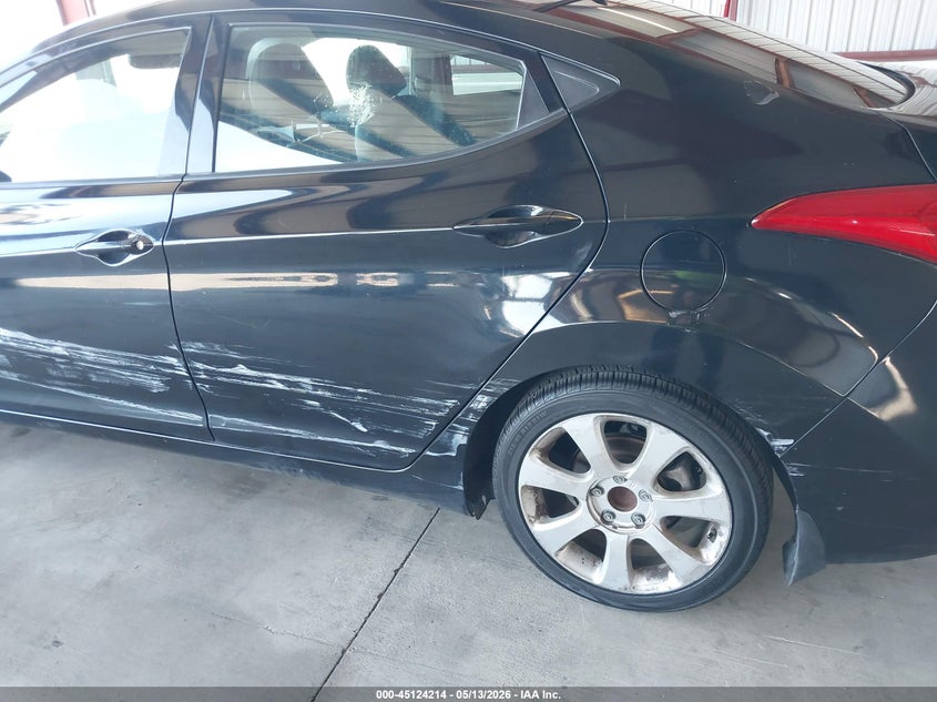 2013 Hyundai Elantra VIN KMHDH4AE0DU992730 IAAI salvage auction — SIDE, Salvage (Texas), sold $975 on 2026-07-14 (photo 6)