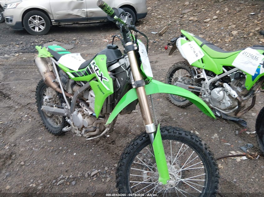 2025 Kawasaki Klx VIN JKALX8C12SDA38480 IAAI salvage auction — REAR END, Salvage (Pennsylvania), sold $2,250 on 2026-07-07 (photo 1)