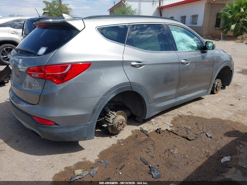 2013 Hyundai Santa fe VIN 5XYZU3LB2DG005212 IAAI salvage auction — ALL OVER, Salvage (Idaho), sold $625 on 2026-07-09 (photo 4)