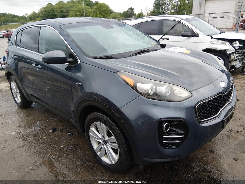 2017 Kia Sportage VIN KNDPMCAC6H7258216 IAAI salvage auction — FRONT END, Salvage (West Virginia), sold $2,900 on 2026-08-02 (photo 1)