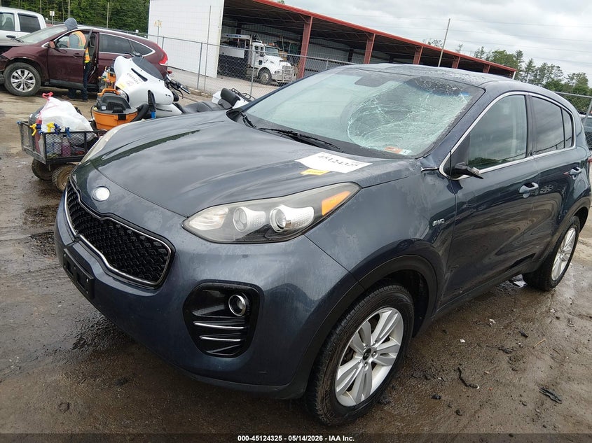 2017 Kia Sportage VIN KNDPMCAC6H7258216 IAAI salvage auction — FRONT END, Salvage (West Virginia), sold $2,900 on 2026-08-02 (photo 2)