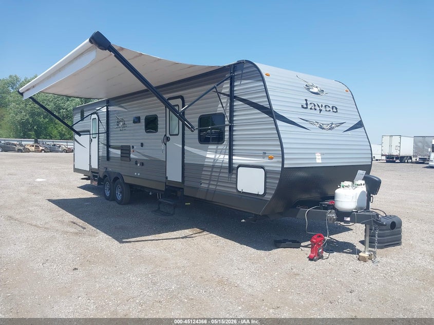 2020 Jayco Other VIN 1UJBJ0BT0L17T0387 IAAI salvage auction — HAIL, Regular Certificate (Iowa), sold $9,800 on 2026-07-14 (photo 1)