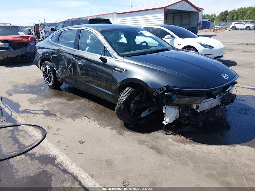 2026 Hyundai Sonata VIN KMHL64JAXTA524812 IAAI salvage auction — FRONT END, Salvage (North Carolina), sold $4,025 on 2026-07-08 (photo 1)