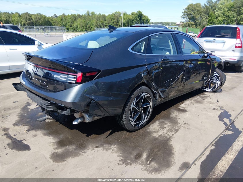 2026 Hyundai Sonata VIN KMHL64JAXTA524812 IAAI salvage auction — FRONT END, Salvage (North Carolina), sold $4,025 on 2026-07-08 (photo 4)