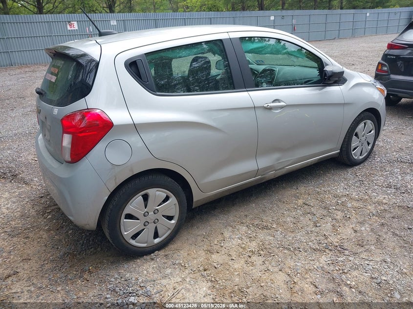 2018 Chevrolet Spark VIN KL8CB6SA1JC472250 IAAI salvage auction — FRONT & REAR, Salvage (New Jersey), sold $1,050 on 2026-07-13 (photo 4)