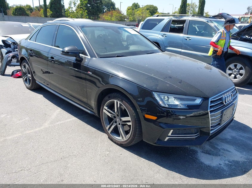 2018 Audi A4 VIN WAULMAF4XJN008075 IAAI salvage auction — REAR END, Salvage (California), sold $4,050 on 2026-07-09 (photo 1)