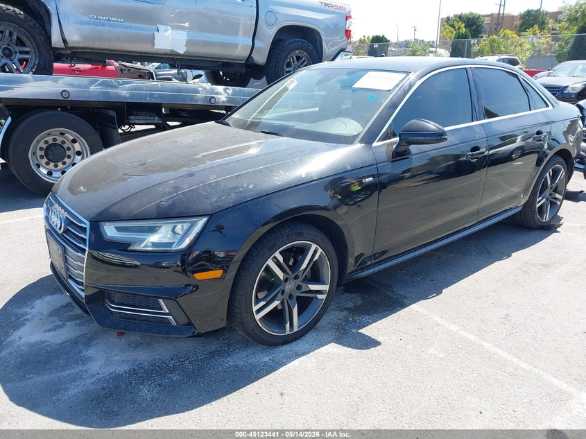 2018 Audi A4 VIN WAULMAF4XJN008075 IAAI salvage auction — REAR END, Salvage (California), sold $4,050 on 2026-07-09 (photo 2)