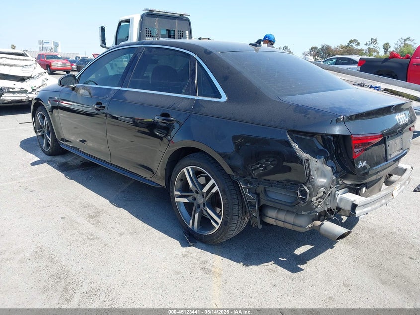 2018 Audi A4 VIN WAULMAF4XJN008075 IAAI salvage auction — REAR END, Salvage (California), sold $4,050 on 2026-07-09 (photo 3)