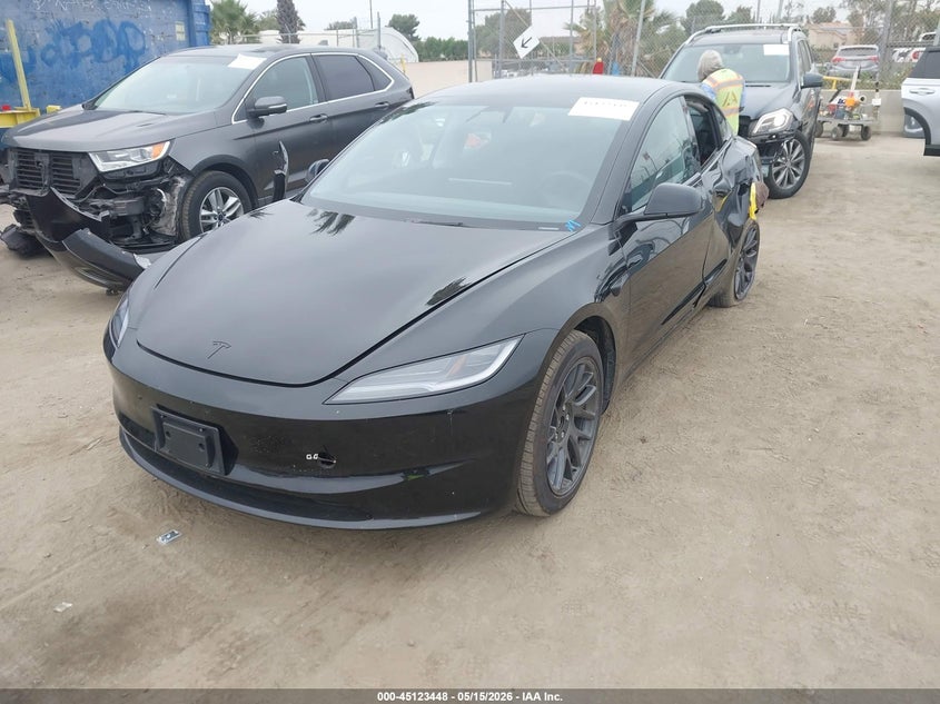 2026 Tesla Model 3 VIN 5YJ3E1EA6TF144115 IAAI salvage auction — REAR END, Salvage (California), sold $13,300 on 2026-07-29 (photo 2)