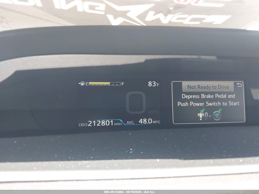 2017 Toyota Prius VIN JTDKBRFU9H3567609 IAAI salvage auction — FRONT END, Salvage (Texas), sold $1,400 on 2026-07-10 (photo 7)