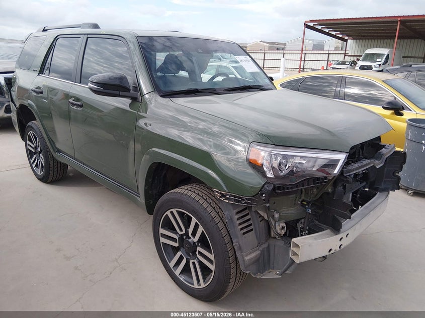 2022 Toyota 4runner VIN JTEKU5JR7N5991274 IAAI salvage auction — FRONT END, Original (Texas), sold $14,600 on 2026-07-28 (photo 1)