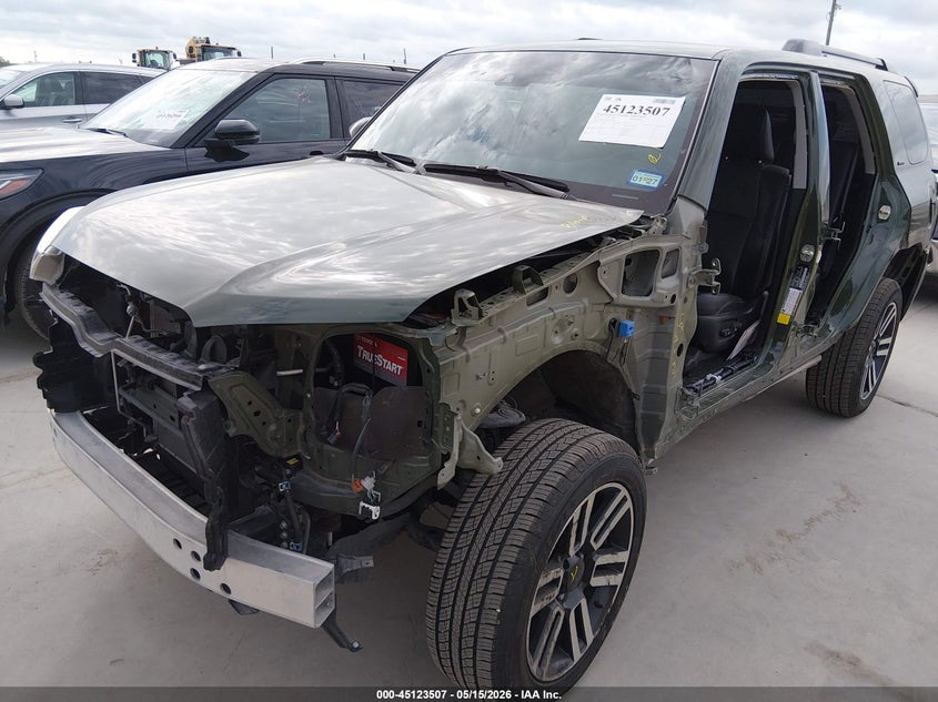 2022 Toyota 4runner VIN JTEKU5JR7N5991274 IAAI salvage auction — FRONT END, Original (Texas), sold $14,600 on 2026-07-28 (photo 2)