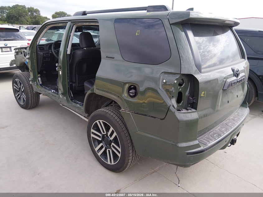 2022 Toyota 4runner VIN JTEKU5JR7N5991274 IAAI salvage auction — FRONT END, Original (Texas), sold $14,600 on 2026-07-28 (photo 3)