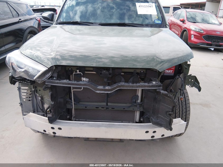 2022 Toyota 4runner VIN JTEKU5JR7N5991274 IAAI salvage auction — FRONT END, Original (Texas), sold $14,600 on 2026-07-28 (photo 6)