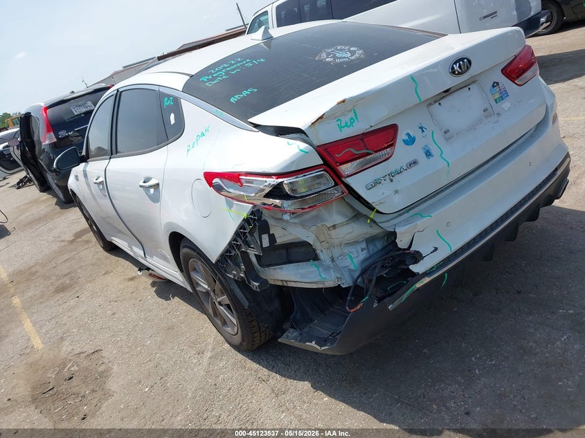2020 Kia Optima VIN 5XXGT4L30LG439348 IAAI salvage auction — REAR END, Original (Texas), sold $2,850 on 2026-07-22 (photo 3)
