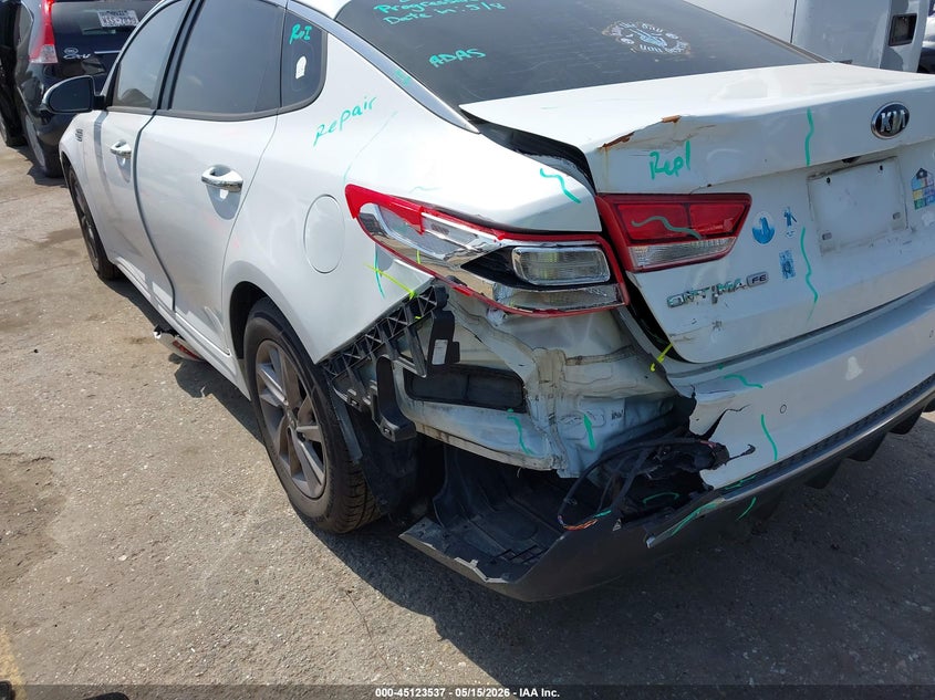 2020 Kia Optima VIN 5XXGT4L30LG439348 IAAI salvage auction — REAR END, Original (Texas), sold $2,850 on 2026-07-22 (photo 6)