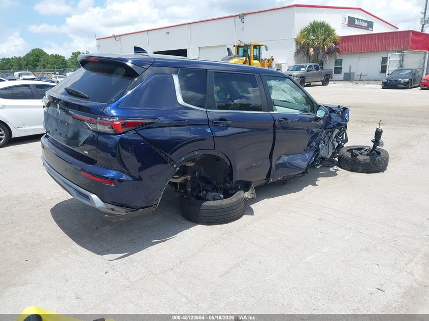 2025 Mitsubishi Outlander VIN JA4J3VA82SZ057290 IAAI salvage auction — ALL OVER, Certificate Of Destruction (Florida), sold $50 on 2026-07-29 (photo 4)