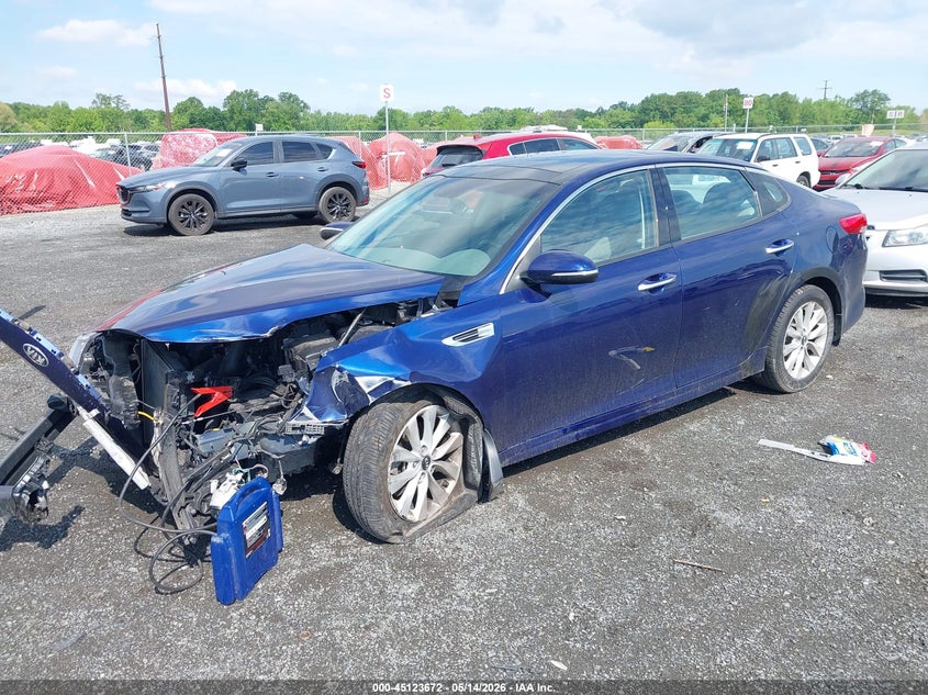 2017 Kia Optima VIN 5XXGU4L32HG142408 IAAI salvage auction — FRONT END, Salvage - Greater Than 75% (Maryland), sold $825 on 2026-07-27 (photo 2)