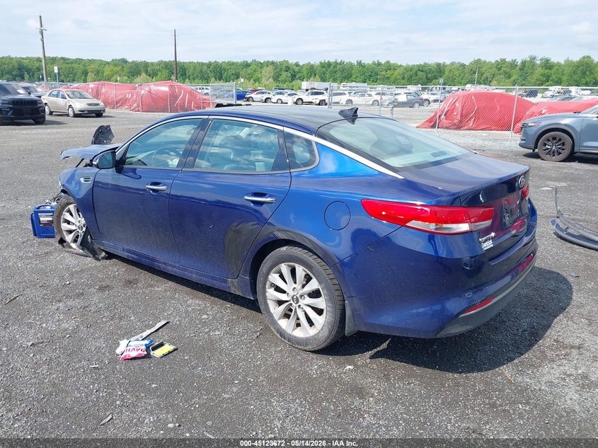 2017 Kia Optima VIN 5XXGU4L32HG142408 IAAI salvage auction — FRONT END, Salvage - Greater Than 75% (Maryland), sold $825 on 2026-07-27 (photo 3)