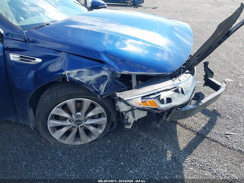 2017 Kia Optima VIN 5XXGU4L32HG142408 IAAI salvage auction — FRONT END, Salvage - Greater Than 75% (Maryland), sold $825 on 2026-07-27 (photo 6)