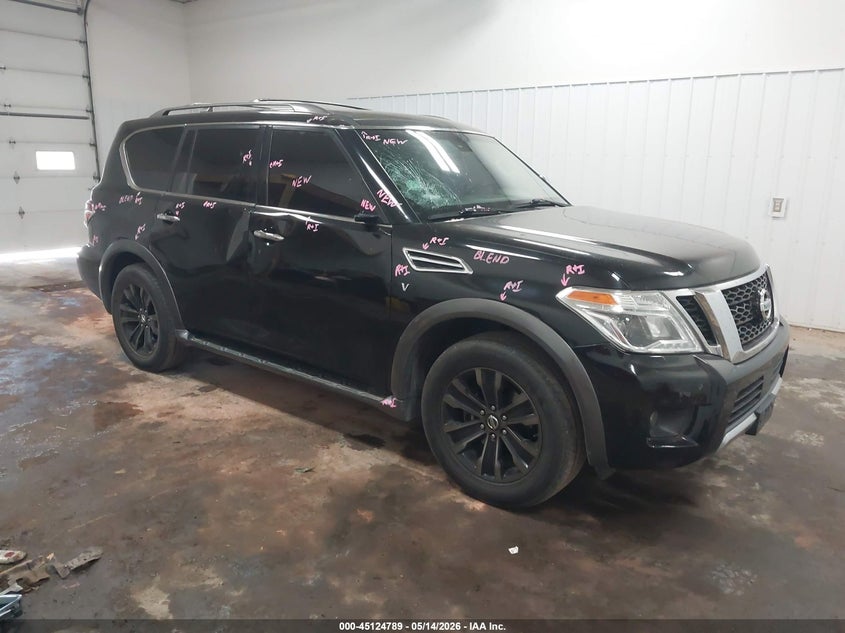 2017 Nissan Armada VIN JN8AY2NE5H9706566 IAAI salvage auction — RIGHT SIDE, Regular (South Dakota), sold $6,350 on 2026-07-07 (photo 1)
