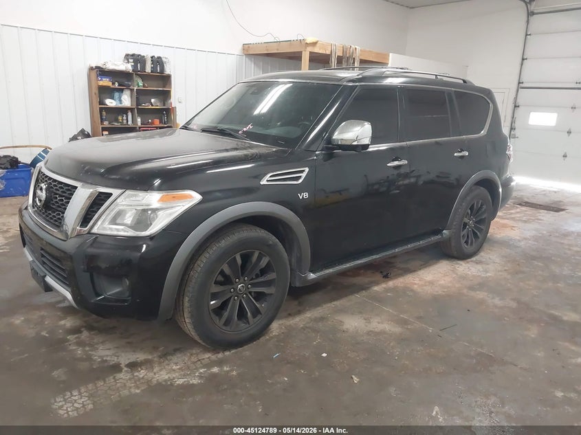 2017 Nissan Armada VIN JN8AY2NE5H9706566 IAAI salvage auction — RIGHT SIDE, Regular (South Dakota), sold $6,350 on 2026-07-07 (photo 2)