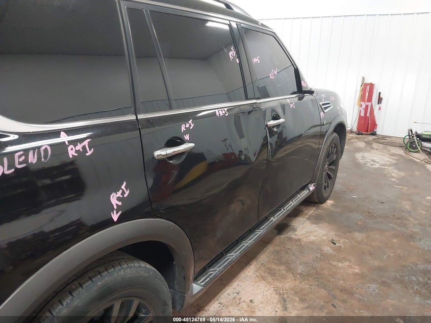2017 Nissan Armada VIN JN8AY2NE5H9706566 IAAI salvage auction — RIGHT SIDE, Regular (South Dakota), sold $6,350 on 2026-07-07 (photo 6)