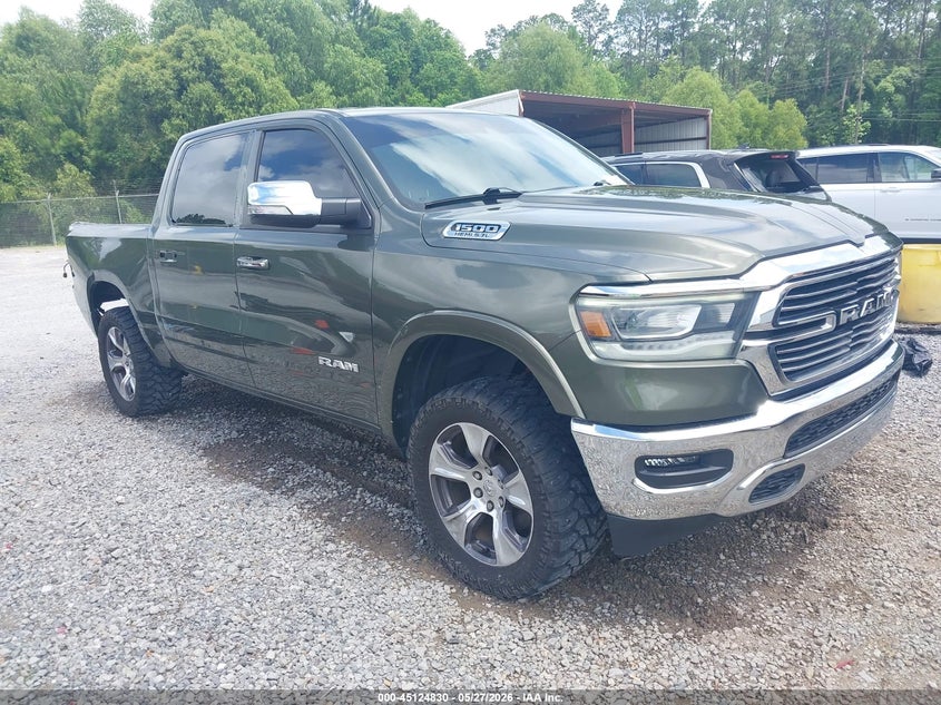2021 Ram 1500 VIN 1C6SRFJT6MN700826 IAAI salvage auction — REAR END, Salvage (Mississippi), sold $12,600 on 2026-07-11 (photo 1)
