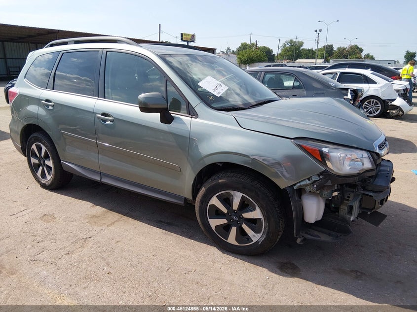 2018 Subaru Forester VIN JF2SJAEC0JH572821 IAAI salvage auction — FRONT END, Salvage (Texas), sold $1,475 on 2026-07-29 (photo 1)