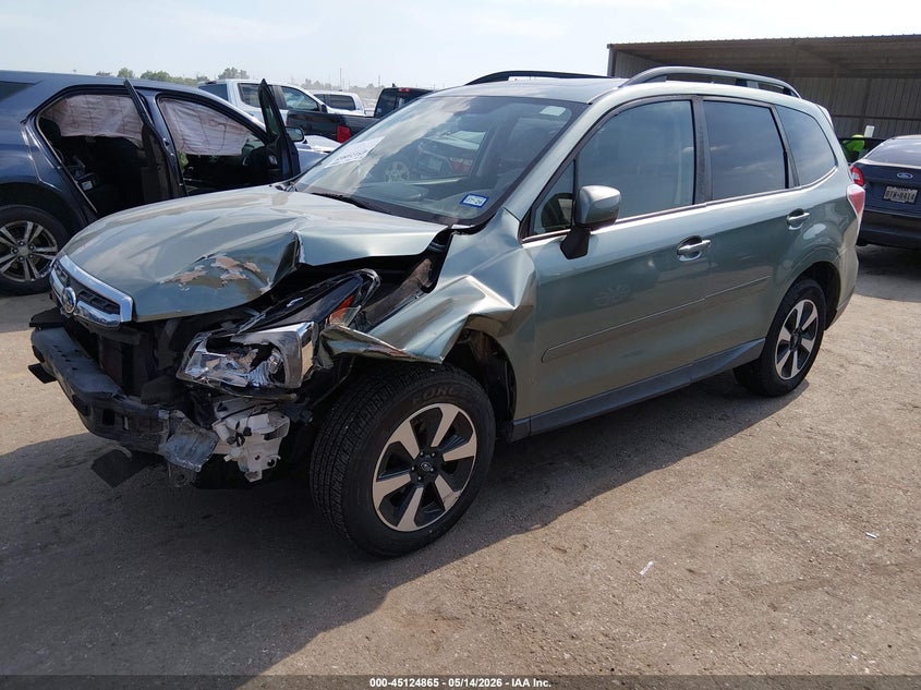 2018 Subaru Forester VIN JF2SJAEC0JH572821 IAAI salvage auction — FRONT END, Salvage (Texas), sold $1,475 on 2026-07-29 (photo 2)