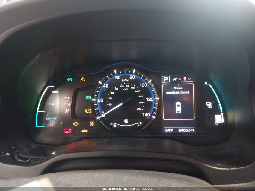 2019 Hyundai Ioniq VIN KMHC65LD9KU164541 IAAI salvage auction — FRONT END, Mv-907A (New York), sold $1,425 on 2026-07-15 (photo 7)