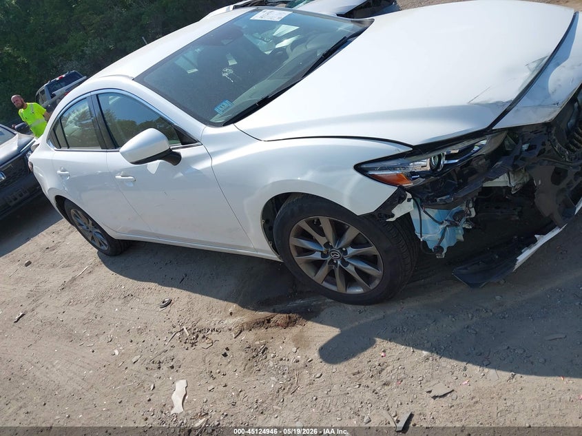 2018 Mazda 6 VIN JM1GL1UMXJ1312024 IAAI salvage auction — RIGHT FRONT, Salvage (Massachusetts), sold $2,050 on 2026-07-21 (photo 1)