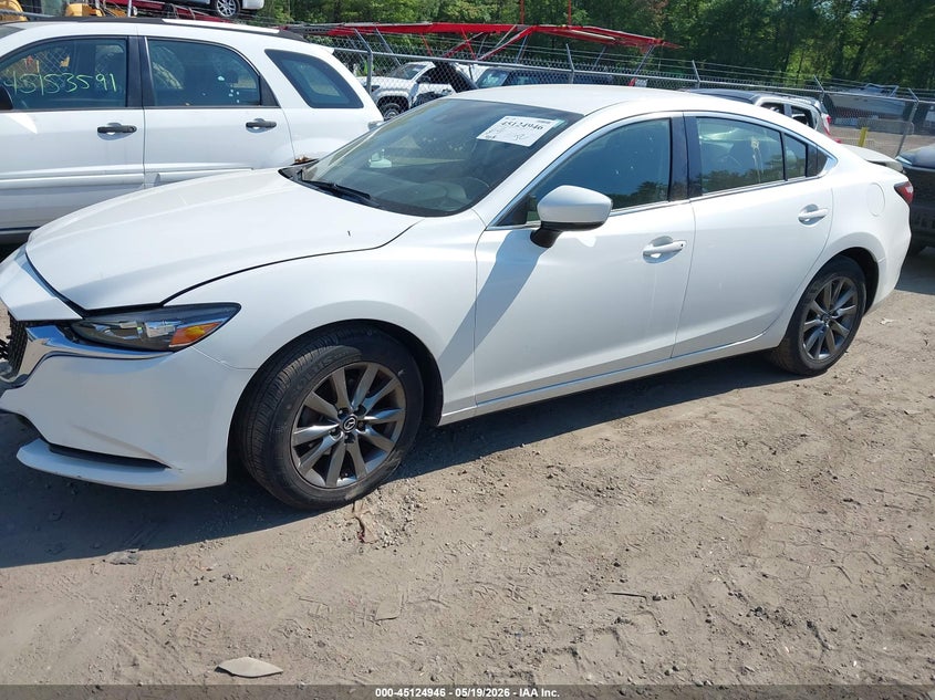 2018 Mazda 6 VIN JM1GL1UMXJ1312024 IAAI salvage auction — RIGHT FRONT, Salvage (Massachusetts), sold $2,050 on 2026-07-21 (photo 2)