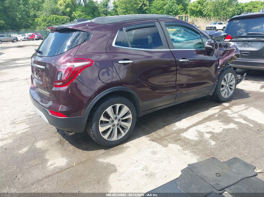 2018 Buick Encore VIN KL4CJASB7JB573797 IAAI salvage auction — FRONT END, Salvage - Greater Than 75% (Maryland), sold $325 on 2026-07-09 (photo 4)
