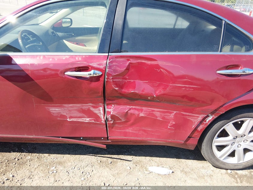 2009 Lexus Es 350 VIN JTHBJ46G992284066 IAAI salvage auction — LEFT SIDE, Salvage (South Carolina), sold $800 on 2026-07-15 (photo 6)