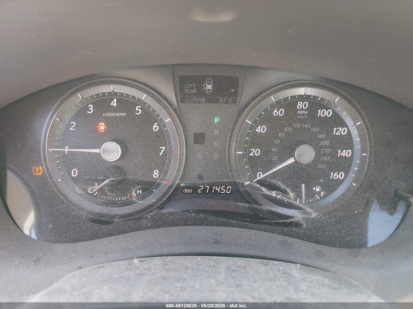 2009 Lexus Es 350 VIN JTHBJ46G992284066 IAAI salvage auction — LEFT SIDE, Salvage (South Carolina), sold $800 on 2026-07-15 (photo 7)