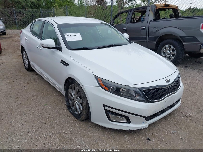 2015 Kia Optima VIN 5XXGM4A72FG498358 IAAI salvage auction — FRONT END, Junk Bill Of Sale Mv2459 (Wisconsin), sold $725 on 2026-07-07 (photo 1)