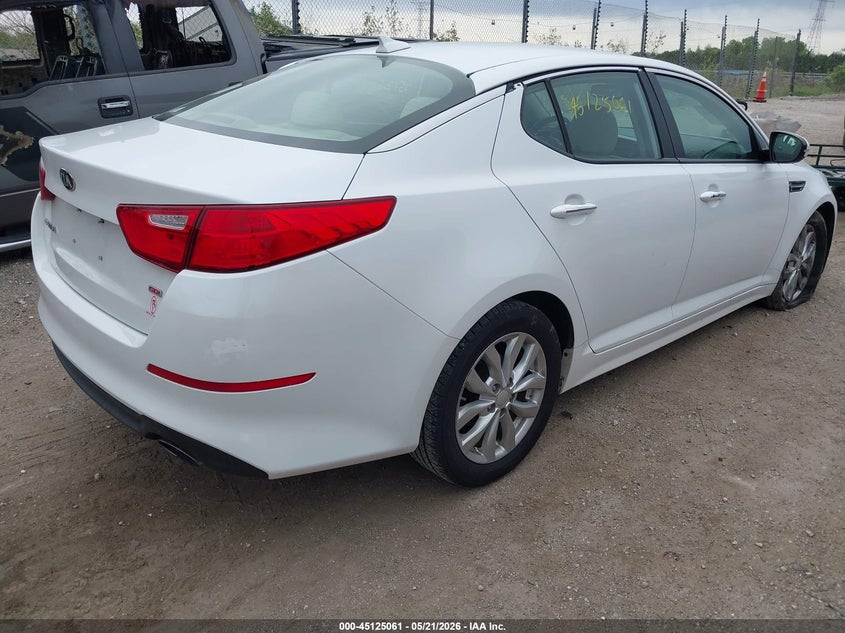 2015 Kia Optima VIN 5XXGM4A72FG498358 IAAI salvage auction — FRONT END, Junk Bill Of Sale Mv2459 (Wisconsin), sold $725 on 2026-07-07 (photo 4)