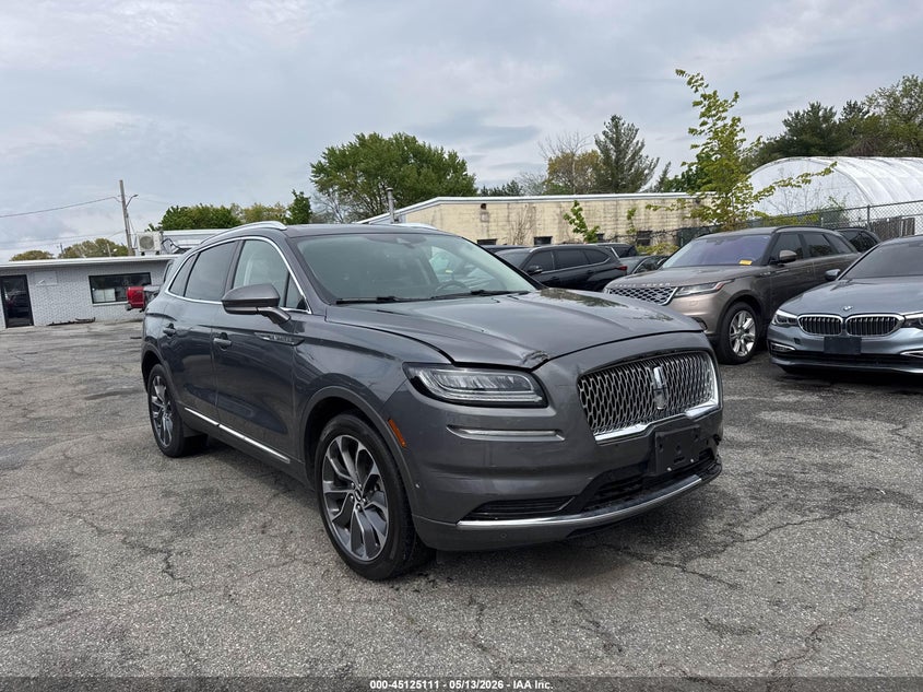 2022 Lincoln Nautilus VIN 2LMPJ8K93NBL22482 IAAI salvage auction — Front End, Clear (New York), sold $28,900 on 2026-06-19 (photo 1)