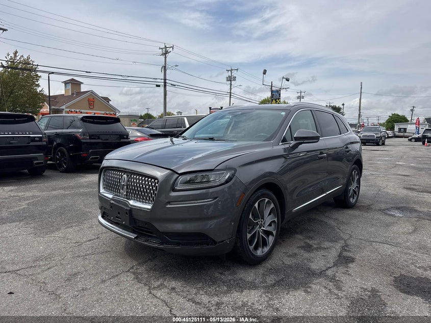 2022 Lincoln Nautilus VIN 2LMPJ8K93NBL22482 IAAI salvage auction — Front End, Clear (New York), sold $28,900 on 2026-06-19 (photo 2)